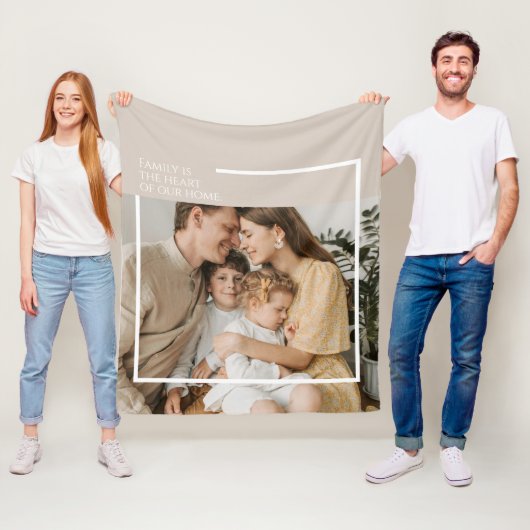 Foto Fleece Blanket mit Botschaft - gemütlich und (Beispiel)