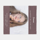 Foto Fleece Blanket mit einem Mädchen (Vorderseite (Horizontal))