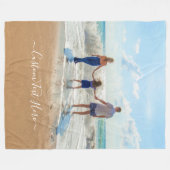 Foto-Fleece-Deckeln mit Text anpassen Fleecedecke (Vorderseite (Horizontal))