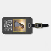 Foto-Flitterwochen Herr-Frau Ampersand Custom Gepäckanhänger (Vorderseite horizontal)