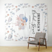 Foto "Floral Brautparty Background" Wandteppich (Beispiel (Horizontal))