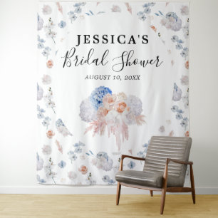 Foto "Floral Brautparty Background" Wandteppich