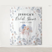 Foto "Floral Brautparty Background" Wandteppich (Vorderseite)