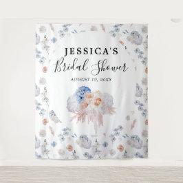 Foto "Floral Brautparty Background" Wandteppich