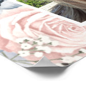 Foto Floral feiert Lebensbitter Poster (Ecke)