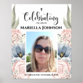 Foto Floral feiert Lebensbitter Poster (Vorne)