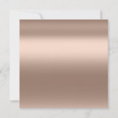 Foto Floral Frame Rose Gold Royal Einladung (Vorderseite)