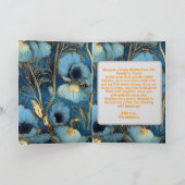 Foto Floral Holiday Gruß Karte (Innenseite)