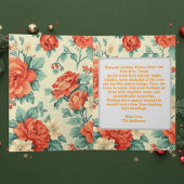 Foto Floral Holiday Gruß Karte
