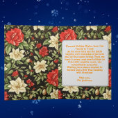 Foto Floral Holiday Gruß Karte