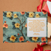 Foto Floral Holiday Gruß Karte