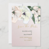Foto Floral Magnolia Save the Date blush (Vorderseite)