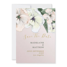 Foto Floral Magnolia Save the Date blush