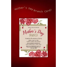Foto Floral Modern Mothers Day Brunch Einladungen