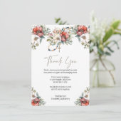 Foto Floral Rosary Beerdigung Beileid Beileid Dankeskarte (Stehend Vorderseite)