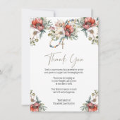 Foto Floral Rosary Beerdigung Beileid Beileid Dankeskarte (Vorderseite)