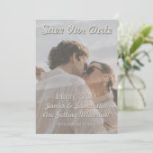 Foto Floral Save the Date (Stehend Vorderseite)