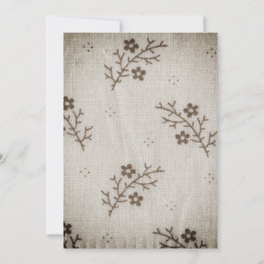 Foto Floral Save the Date (Rückseite)