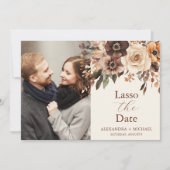 Foto Floral Terracotta Wedding Save The Date (Vorderseite)