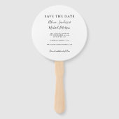 Foto florale rustikale schick Hochzeit speichern S Fächer (Rückseite)