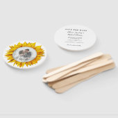 Foto florale rustikale schick Hochzeit speichern S Fächer (Non-assembled)