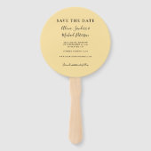 Foto florale rustikale schick Hochzeit speichern S Fächer (Rückseite)