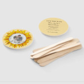 Foto florale rustikale schick Hochzeit speichern S Fächer (Non-assembled)