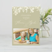 Foto Flower Girl Vorschlag Blumenrahmen (Stehend Vorderseite)