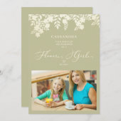 Foto Flower Girl Vorschlag Blumenrahmen (Vorne/Hinten)