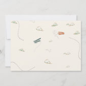 Foto-Flugzeug-Geburtstagseinladung Pilotprogramm P Einladung (Rückseite)