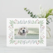 Foto-Foliage Feiertagskarte (Stehend Vorderseite)