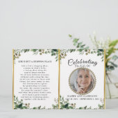 Foto "Foliage Greenery" - Lebensfeier (Stehend Vorderseite)