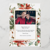 Foto Folien Feiertagskarte (Rückseite)