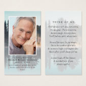 Foto Forest Memorial Praetkarte (Vorne & Hinten)