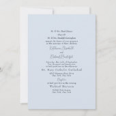 Foto Formal Dusty Blue Beide Eltern Hochzeit Einladung (Vorderseite)