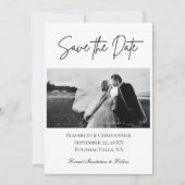 Foto Formal Klassische Hochzeit Save The Date (Vorderseite)