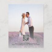 Foto formelle QR-UAWG Einladung zur Hochzeit (Rückseite)