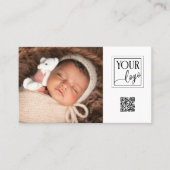 Foto-Fotograf für benutzerdefinierte Logo-QR-Code Visitenkarte (Vorderseite)