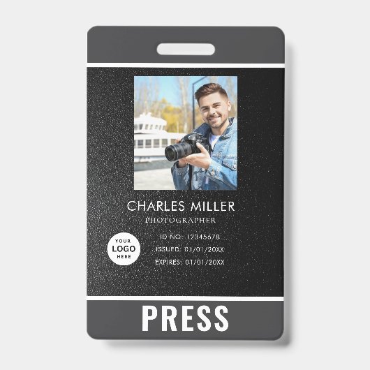 Foto Fotograf Press Abzeichen Ausweis (Vorderseite)