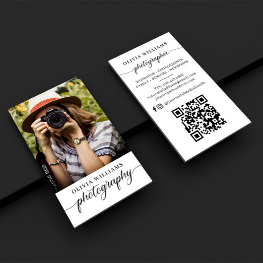 Foto Fotografie QR-Code Visitenkarte