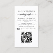 Foto Fotografie QR-Code Visitenkarte (Rückseite)