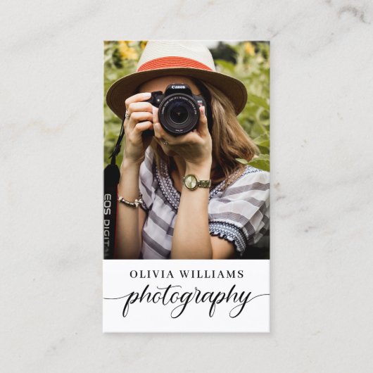 Foto Fotografie QR-Code Visitenkarte (Vorderseite)