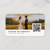 Foto Fotografy Stylish Fotograf QR Code Visitenkarte (Vorderseite)