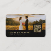 Foto Fotografy Stylish Fotograf QR Code Visitenkarte (Vorderseite)