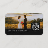 Foto Fotografy Stylish Fotograf QR Code Visitenkarte (Vorderseite)
