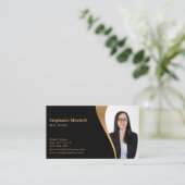 Foto Fotovorlage hinzufügen Real Anwesen Agent ein Visitenkarte (Stehend Vorderseite)