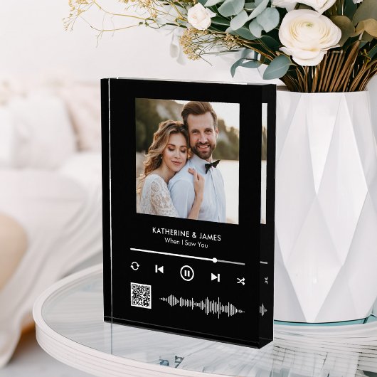 Foto-Frame für Music Player mit Personalisiertem Q Fotoblock