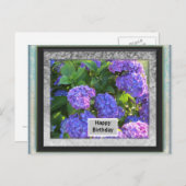 Foto Frame Geburtstagskarte Feiertagspostkarte (Vorne/Hinten)