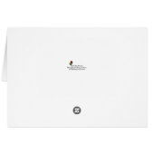 Foto-Frame-Karte von White Clematics Blume (Rückseite Horizontal)