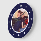 Foto Frame Navy Große Wanduhr (Winkel)